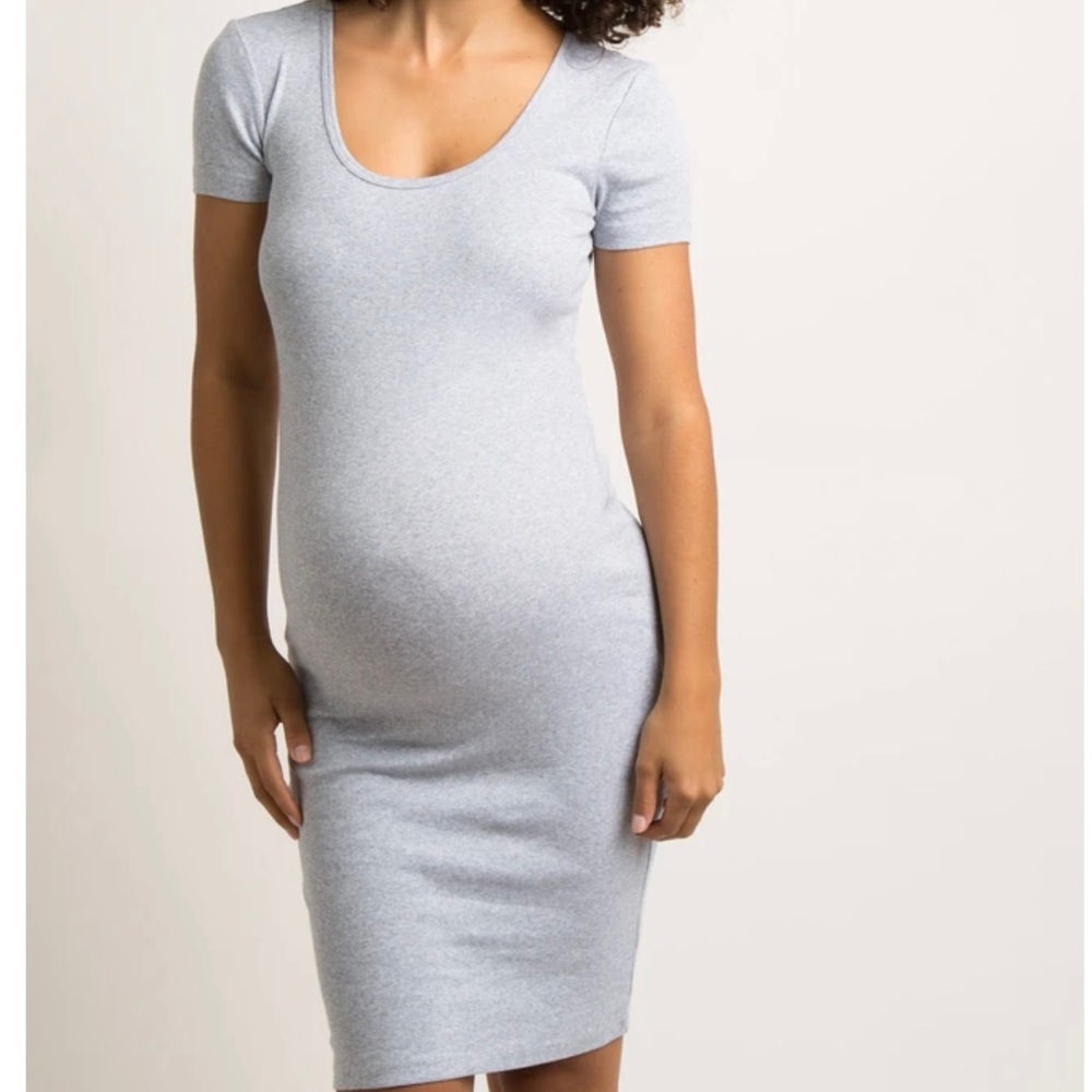 Baby blue pink blush dress